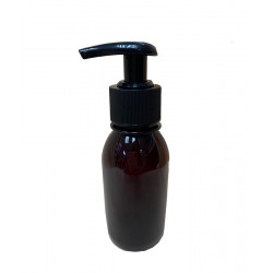 Amber Polypropylene Plastic Pump Bottle - 100ml (PP material) Amber Polypropylene Plastic Pump Bottle - 100ml (PP material)